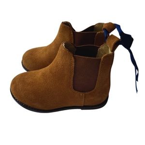 Tan Janie & Jack Suede Chelsea boot, size 7